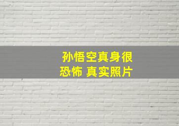 孙悟空真身很恐怖 真实照片